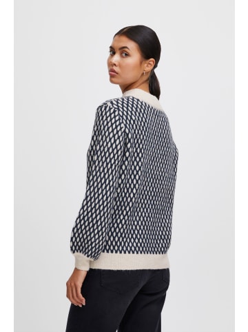 ICHI Strickpullover IHKAMARA LS4 20117301 Moderner Strickpullover in nachtblau