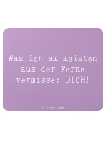 Mr. & Mrs. Panda Mausunterlage Spruch Heimweh Dich mit Spruch in Lavendeltraum