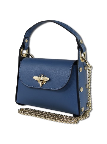 Toscanto Leder Umhängetasche Toscanto Tasche blau ca. 19cm