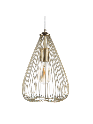 Beliani Pendelleuchten CONCA in Gold - (W) 22 x (H) 120 x (L) 22 cm