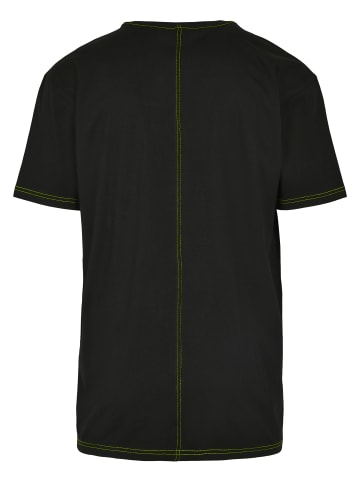 Urban Classics Tall Tees in black/electriclime