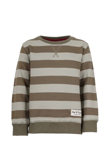 Band of Rascals Sweat " Striped " in olive-moos