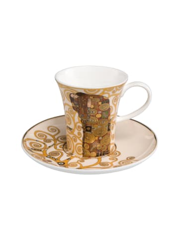 Goebel Espressotasse " Gustav Klimt - Die Erfüllung " in Beige Gold
