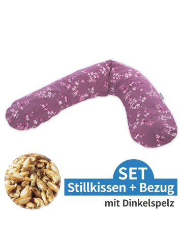 Theraline Stillkissen Das Original mit Dinkelspelz-Füllung in lila,motiv