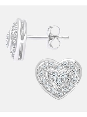 Diamant L'éternel Ohrringe aus 375 Weißgold mit Diamant