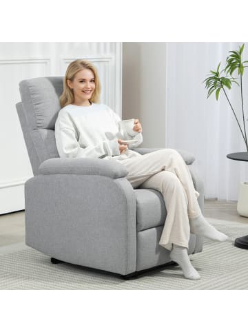 HOMCOM Relaxsessel in Grau 91,5L x 69B x 103H cm