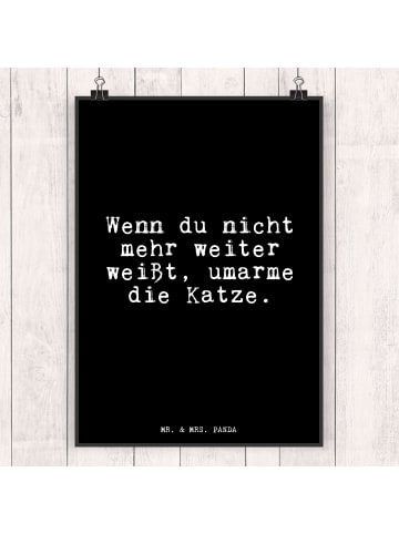 Mr. & Mrs. Panda Bild Wenn du nicht mehr... mit Spruch in Schwarz