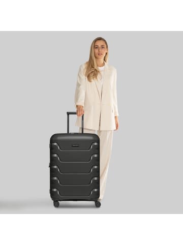 Smartbox Edition 01 4 Rollen Trolley 66 cm mit Dehnfalte in black