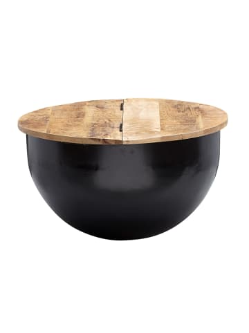 FineBuy Couchtisch in Schwarz / Mango / 60x60x34