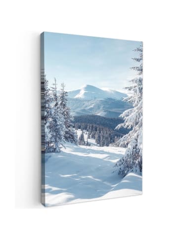 MuchoWow Leinwand bilder Schneelandschaft (BxH)