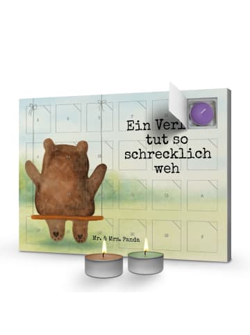 Mr. & Mrs. Panda duft adventskalender Bär Schaukel Design mit Sp... in Weiß