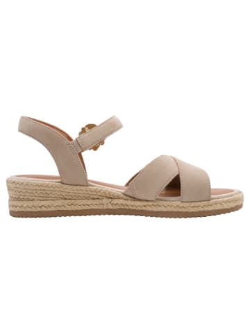Tamaris WIDE FIT Sandalette in BEIGE SUEDE