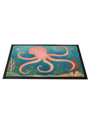 Mr. & Mrs. Panda Schmutzmatte Tintenfisch Design ohne Spruch in Weiß