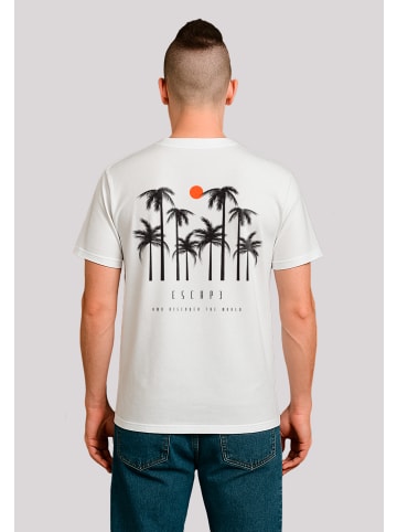 F4NT4STIC T-Shirt Escape Discover the World Palm Trees in weiß