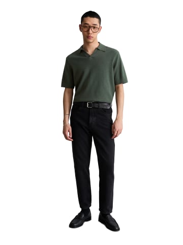 Marc O'Polo DENIM Strick-Poloshirt relaxed in Moss Green