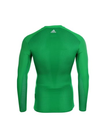 adidas Shirt Techfit Chill Longsleeve in Grün