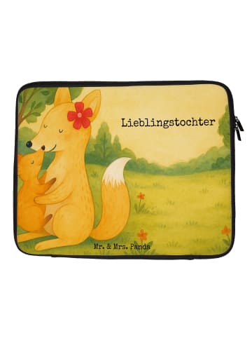 Mr. & Mrs. Panda Laptop Tasche Fuchs Mama Design mit Spruch in Weiß