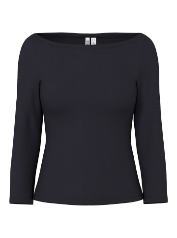 Pieces Oberteil mit 3/4-Ärmeln in Black