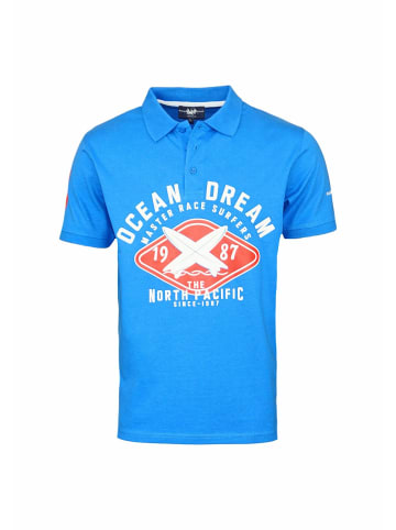 ONLY Carmakoma Poloshirt kurzarm für Damen in blau