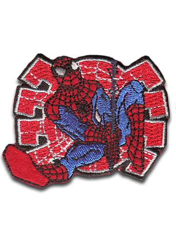 Catch the Patch Spiderman Comic Netz  Applikation Bügelbild inRot