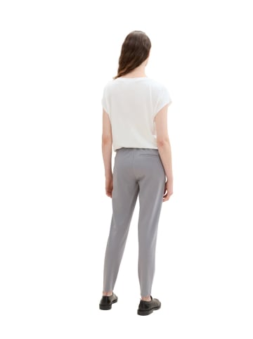 Tom Tailor Stoffhose / Chino JERSEY LOOSE ANKLE comfort/relaxed in Grau