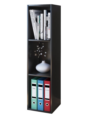 VCM  Holz Stand Regal Deko Bücher Mendas 3 in Schwarz