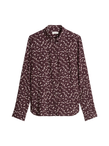 Marc O'Polo Allover-Print-Bluse regular in Dark Brown