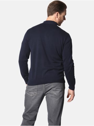 Jan Vanderstorm Pullover ERIKVALD in dunkelblau gemustert
