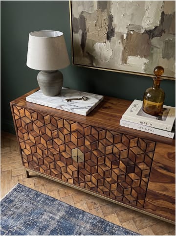 KADIMA DESIGN Kommode rechteckig, 2 Türen und 3 Schubladen, Modern