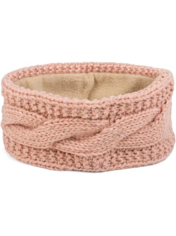 styleBREAKER Strick Stirnband in Rose