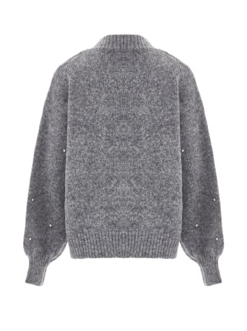 caissa Strickpullover in Hellgrau Melange