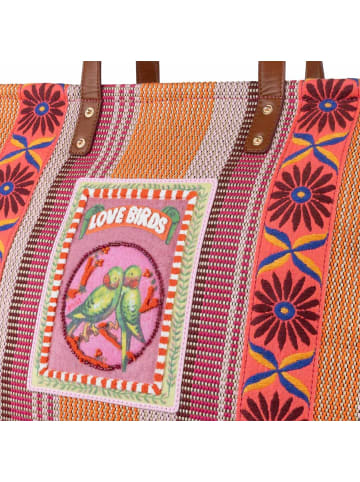 Oilily Stripes Shopper Tasche 39 cm in beetroot purple