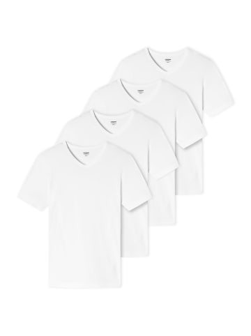 UNCOVER BY SCHIESSER T-Shirt 4er Pack in Weiß