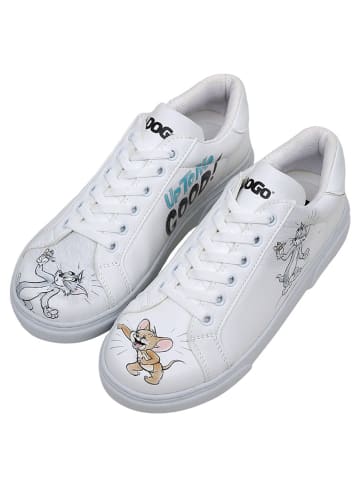 Dogo Ace Sneakers - Tom and Jerry Up-to-No-Good in Weiß