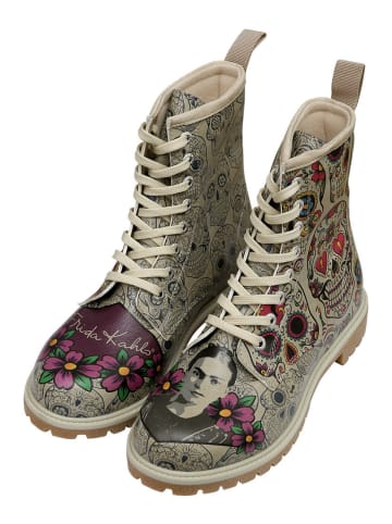 Dogo Longe Boots - Remembrance Of Frida Kahlo in Grau