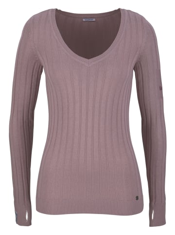 Kangaroos V-Ausschnitt-Pullover in altrosa