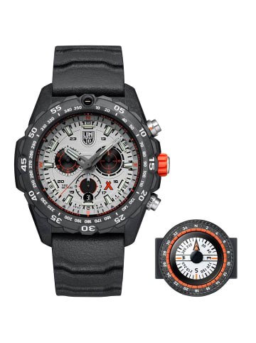 Luminox Herrenuhr Chronograph Bear Grylls Survival Master Weiß / Schwarz