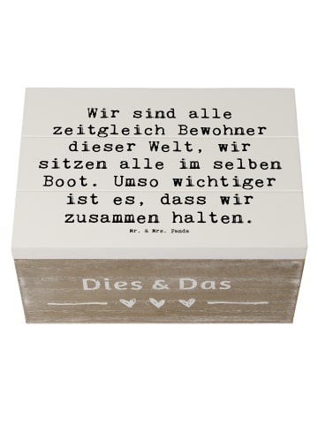 Mr. & Mrs. Panda Geschenkbox Spruch Freundlichkeiten verbreiten ... in Weiß