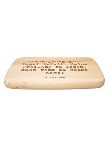 Mr. & Mrs. Panda Küchenbrett Spruch Sozialpädagogin Helferherz m... in Transparent