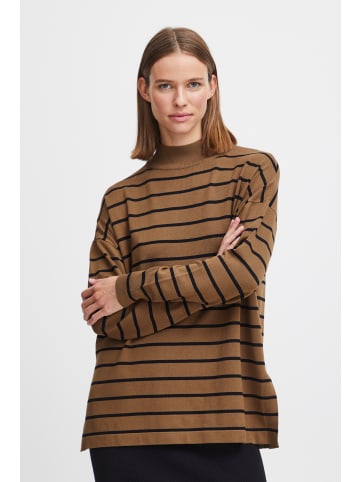 b. young BYMMORLA LOOSE TURTLENECK - KNIT Loose fit in Military Olive Mix