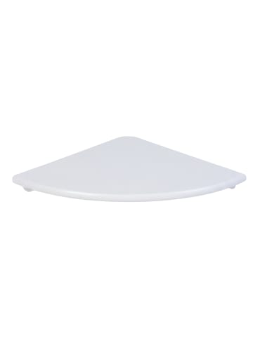 relaxdays Eckregal in Weiß - (B)35 x (H)3 x (T)35 cm