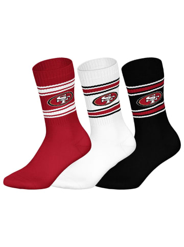 NFL Socken 6er Pack in San Francisco 49ers/Weiß