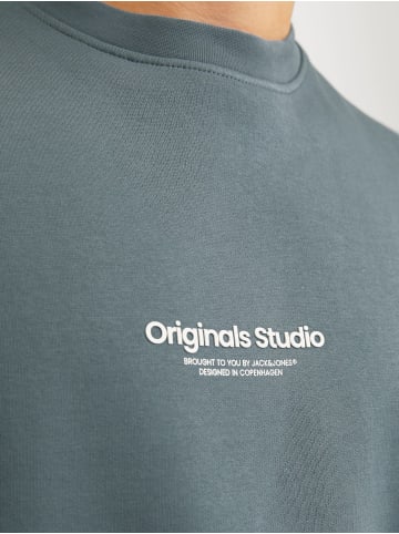 Jack & Jones Weiches Sweatshirt mit 3D Print Relaxed Fit JORVESTERBRO in Grau