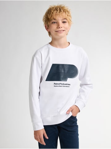 Petrol Industries Sweater mit Aufdruck Harborview in Weiß