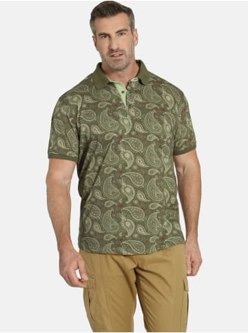 Charles Colby Poloshirt EARL SUITBERT in khaki gemustert