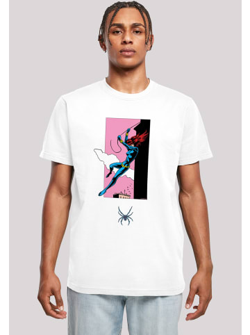 F4NT4STIC T-Shirt T-Shirt 'Marvel Comics Black Widow Roof Jump' in weiß