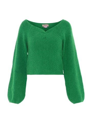 faina Women Sweater in Grasgrün