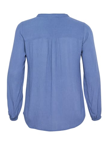KAFFE curve Langarm-Bluse KCannia Regular fit in Blue Indigo