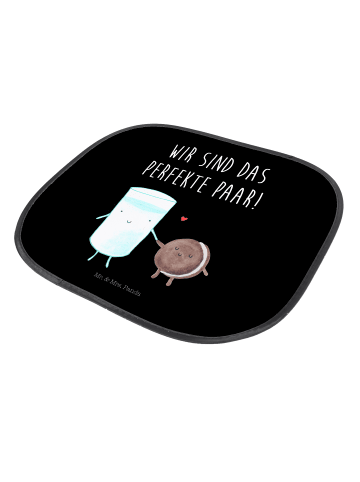 Mr. & Mrs. Panda Sonnenschutz Auto Milch Keks mit Spruch in Schwarz