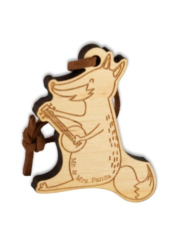 Mr. & Mrs. Panda Taschenanhänger Fuchs Gitarre ohne Spruch in Braun